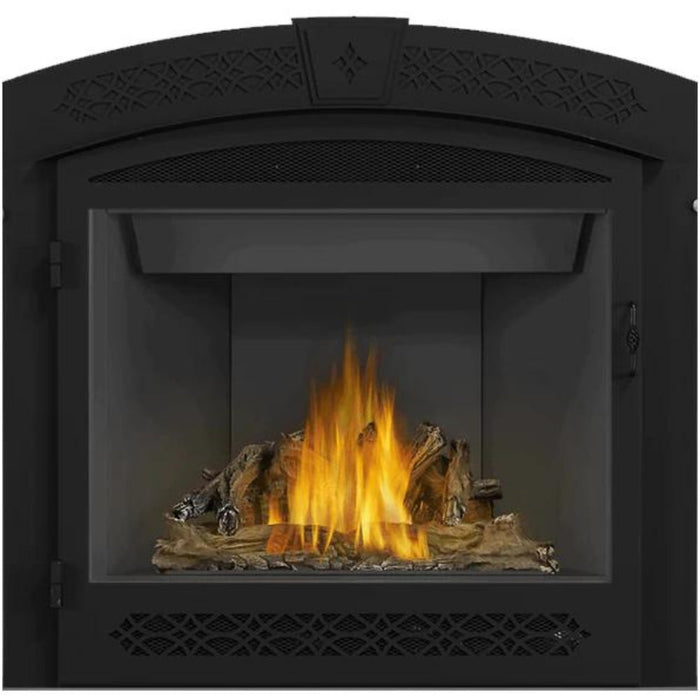 Napoleon Fireplaces Decorative Faceplate with Operable Screen for Ascent X Series Fireplaces, Black, Napoleon, GX427K