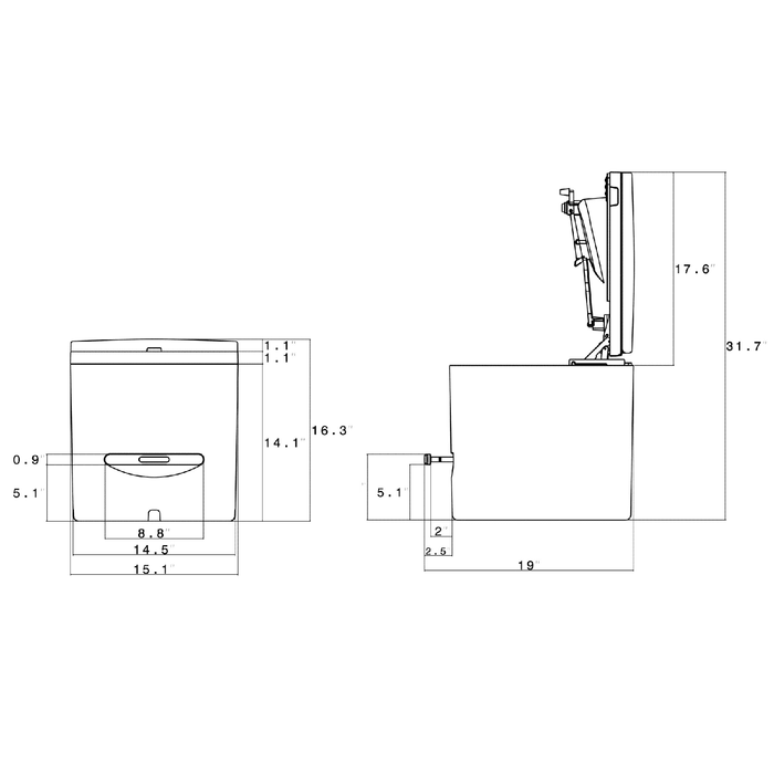 CompoCloset CUDDY™ Composting Toilet