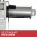 US stove 17,000 BTU direct vent natural gas wall heater