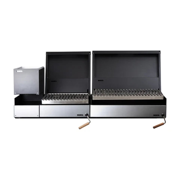 Bosca Pack Block Wood Brazier 250 + Block 500 20" Built-in Charcoal Grill + Block 750 30" Built-in Grill -104010048