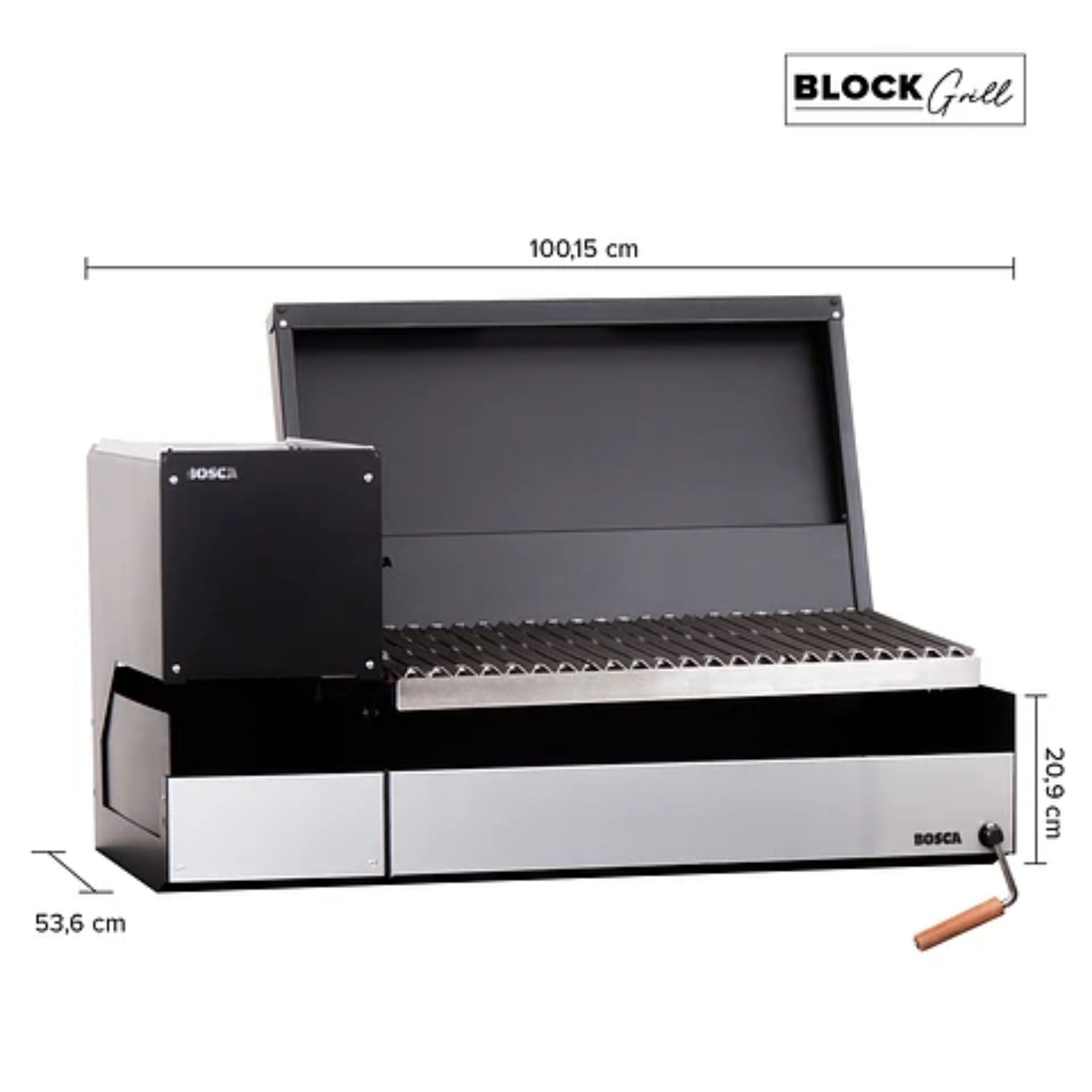 Bosca Pack Block Wood Brazier 250 + Block 750 30" Built-in Grill - 104010038