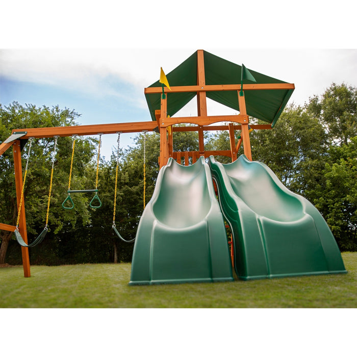 Gorilla Playsets Outing With Dual Slides Swing Set - 01-1070