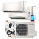 DuctlessAire 21 SEER Dual Zone 27,000 BTU DuctlessAire Mini Split Air Conditioner DA27-9-18