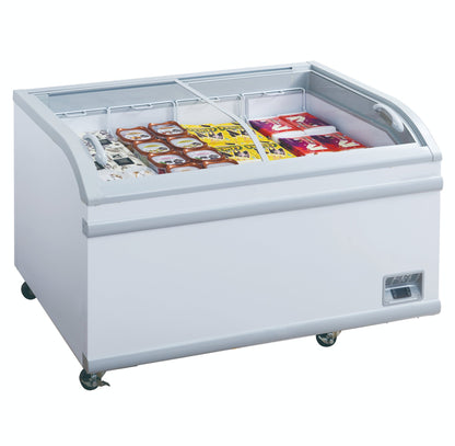 Chef AAA - Commercial 79" Glass Door Frozen Food or Ice Cream Chest Freezer Display -  TD-700Y