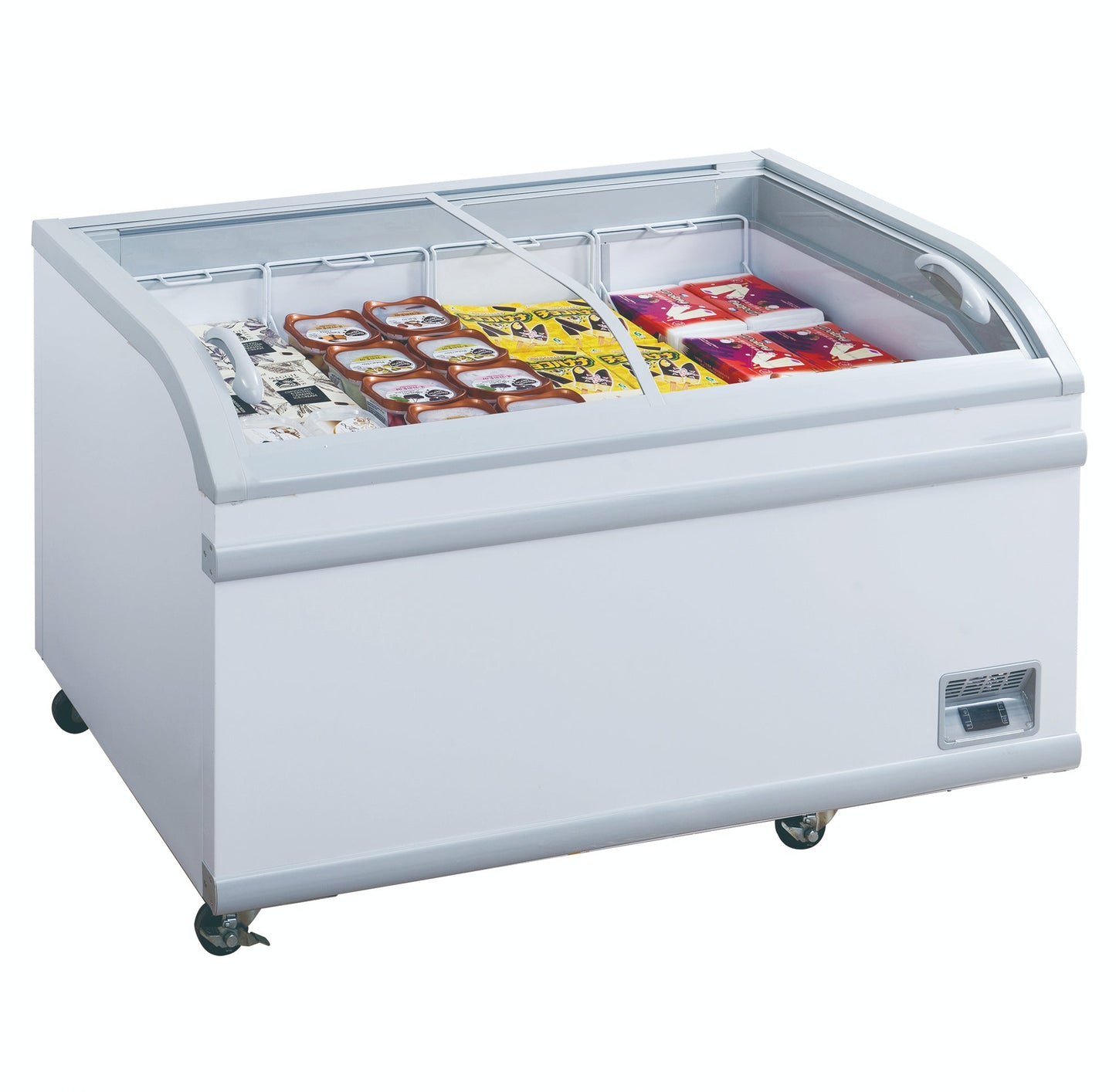 Chef AAA - Commercial 79" Glass Door Frozen Food or Ice Cream Chest Freezer Display -  TD-700Y