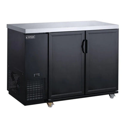 Dukers DBB60-M2 61" Two Solid Swing Door Back Bar Cooler 15.2 Cu. Ft. - DBB60-M2