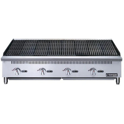 Dukers DCCB48 48" Countertop Gas Radiant Charbroiler with (4) Burners 140,000 BTU - DCCB48