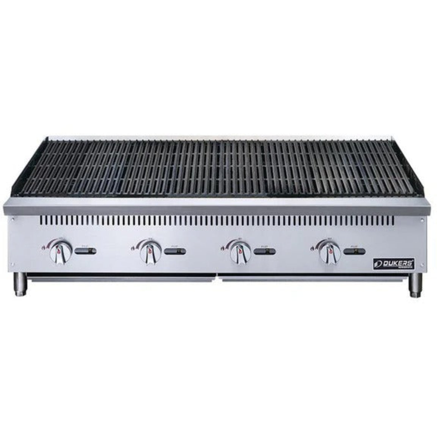 Dukers DCCB48 48" Countertop Gas Radiant Charbroiler with (4) Burners 140,000 BTU - DCCB48