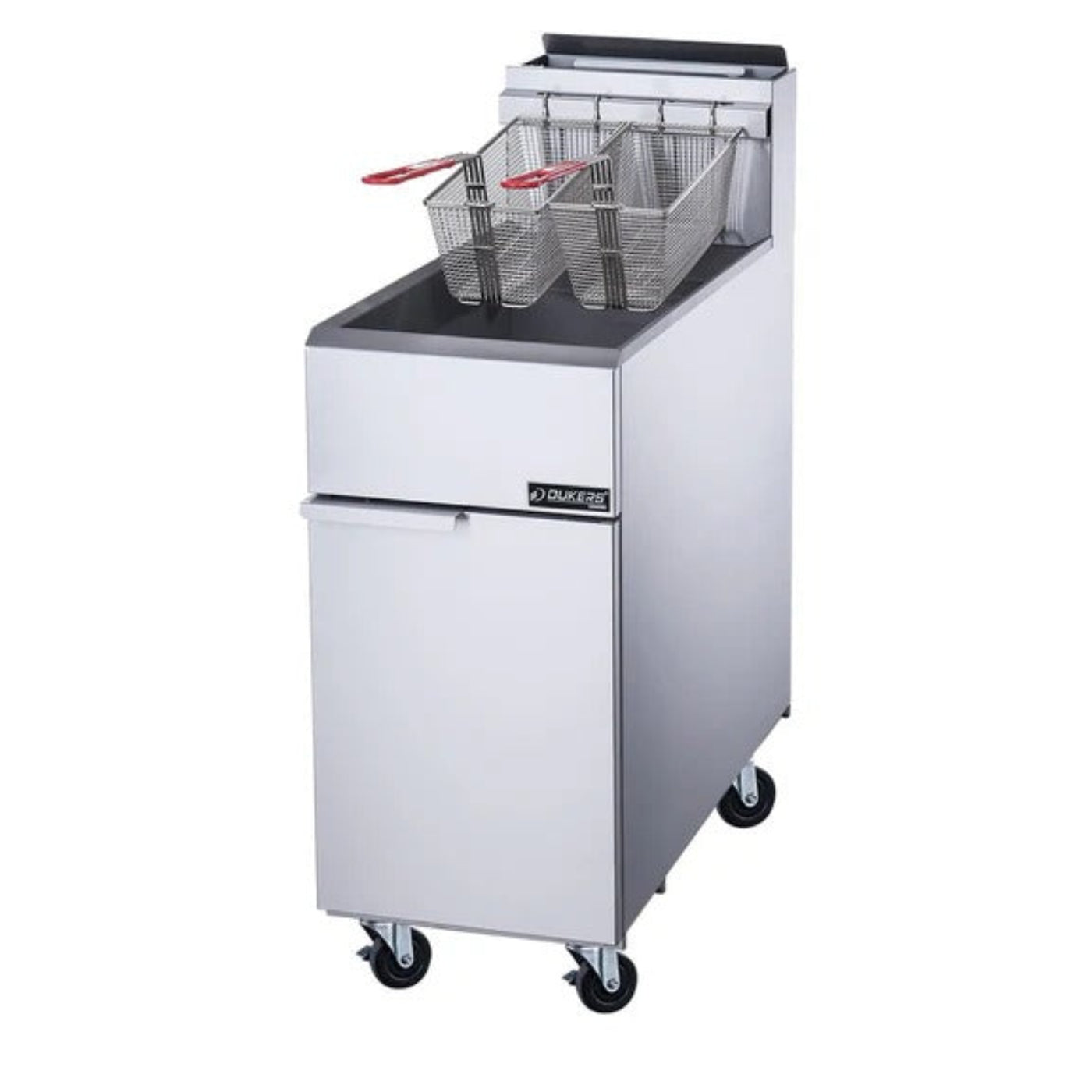 Dukers DCF5-LPG 70lb. Gas Floor Fryer with 5 Tube Burner 150,000 BTU Liquid Propane - DCF5-LPG
