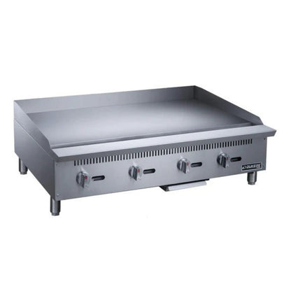 Dukers DCGMA48 48" Gas Countertop Four Burner Heavy Duty Griddle 120,000 BTU - DCGMA48
