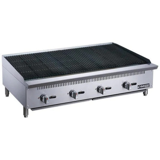 Dukers DCRB48 48" Countertop Gas Radiant/Lava Rock Charbroiler 140,000 BTU - DCRB48
