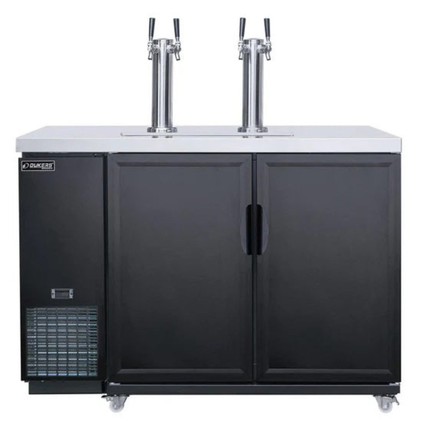 Dukers DKB48-M2 Dual Tap Kegerator Beer Dispenser - DKB48-M2