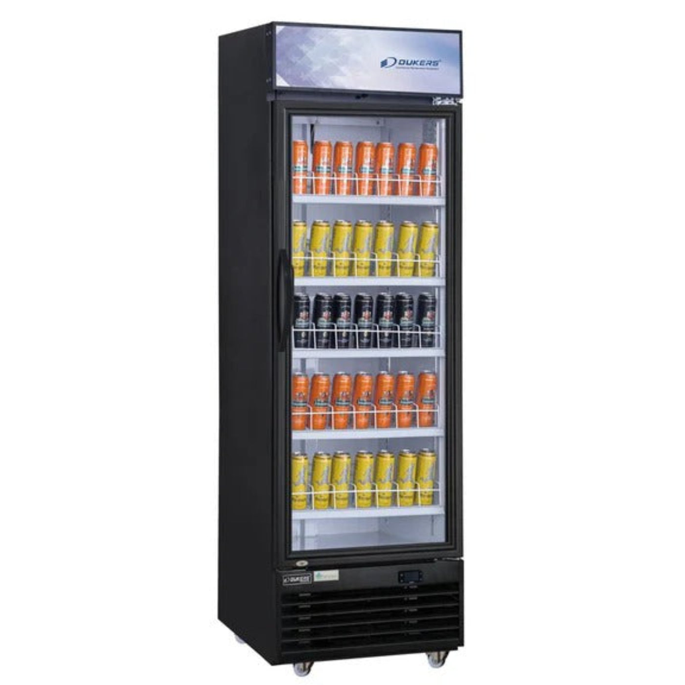 Dukers DSM-15R 27" Single Glass Swing Door Merchandiser Refrigerator 14.72 Cu. Ft. - DSM-15R