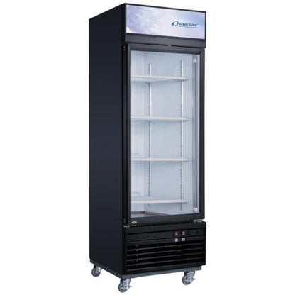 Dukers DSM-15F 27" One-Section Glass Door Merchandiser Freezer 110 Volts - DSM-15F