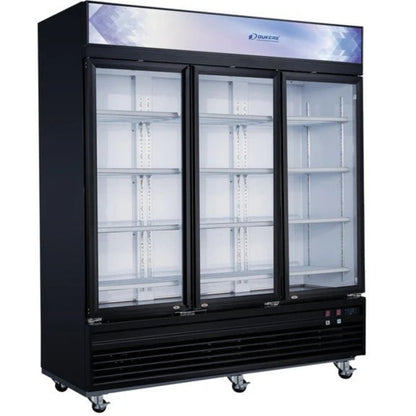 Dukers DSM-69F 78"W Three Swinging Glass Door Merchandiser Freezer 69.43 Cu. Ft - DSM-69F