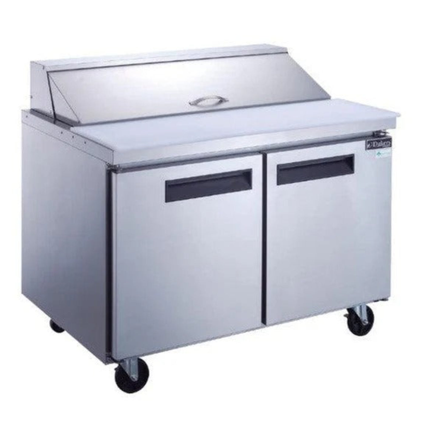 Dukers DSP60-16-S2 60" Two Door Refrigerated Salad and Sandwich Prep Table - DSP60-16-S2