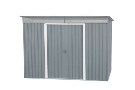 Duramax 8x6 Metal Shed Pent Roof w/ Skylight 20552