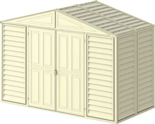 Duramax 10.5x5 WoodBridge Vinyl Shed w/ Foundation 00283