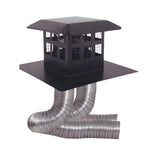 Duravent 4" x 6-5/8" DirectVent Pro Flex Kit w/Prairie Cap includes (2) 35' flex lengths | 46DVA-CL33P