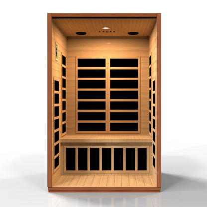 Dynamic Saunas Cordoba 2 Person Low EMF FAR Infrared Sauna (DYN-6203-01) - DYN-6203-01