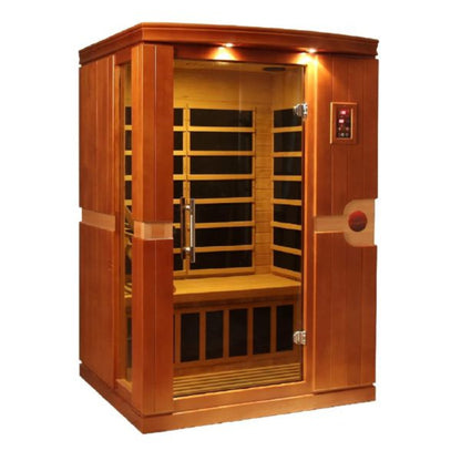 Dynamic Saunas Venice 2-Person Low EMF FAR Infrared Sauna (DYN-6210-01) - DYN-6210-01