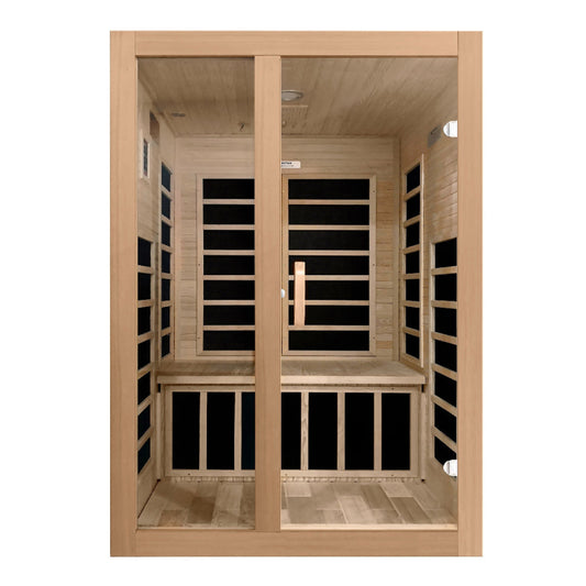Dynamic Saunas Santiago 2 Person Low EMF FAR Infrared Sauna (DYN-6209-01) - DYN-6209-01