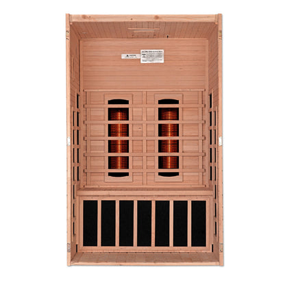 Dynamic Santiago 2-Person Full Spectrum Near Zero EMF FAR Infrared Sauna - DYN-6209-03 FS