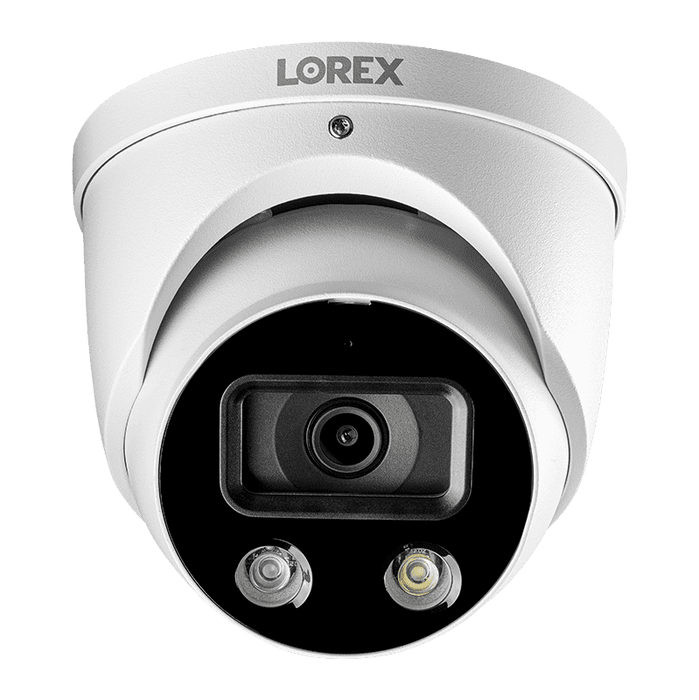 Lorex 8-Channel 4K Fusion NVR System with 4 Smart Deterrence 4K 8MP IP Dome Cameras Security Surveillance System New N4K2SD-84WD