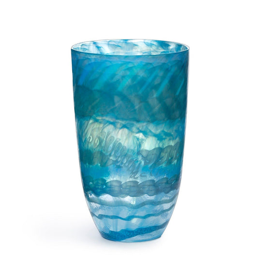 Park Hill Collection Coastal Cottage Amalfi Murano Glass Vase - EAB10728