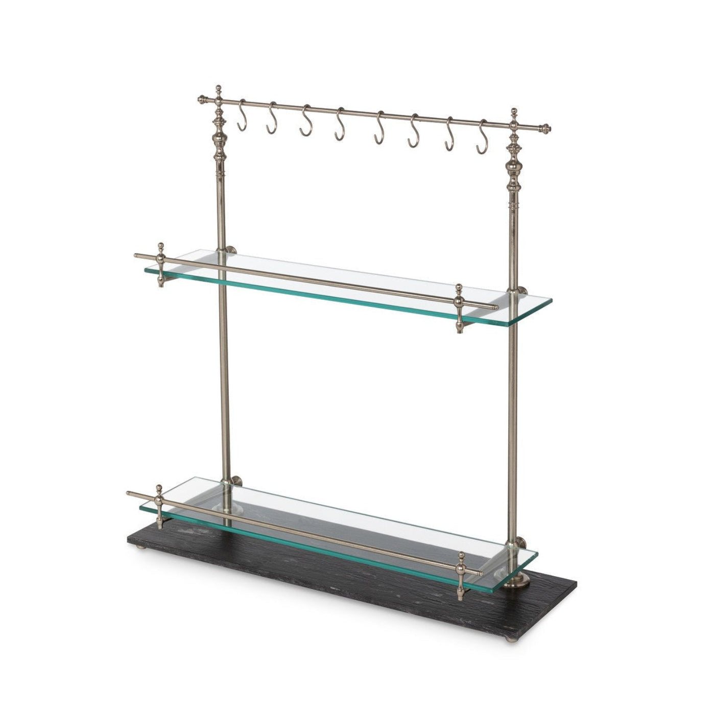 Park Hill Collection Park Hill Pantry & Cafe Black Marble and Iron Bistro Rack - EAW20187
