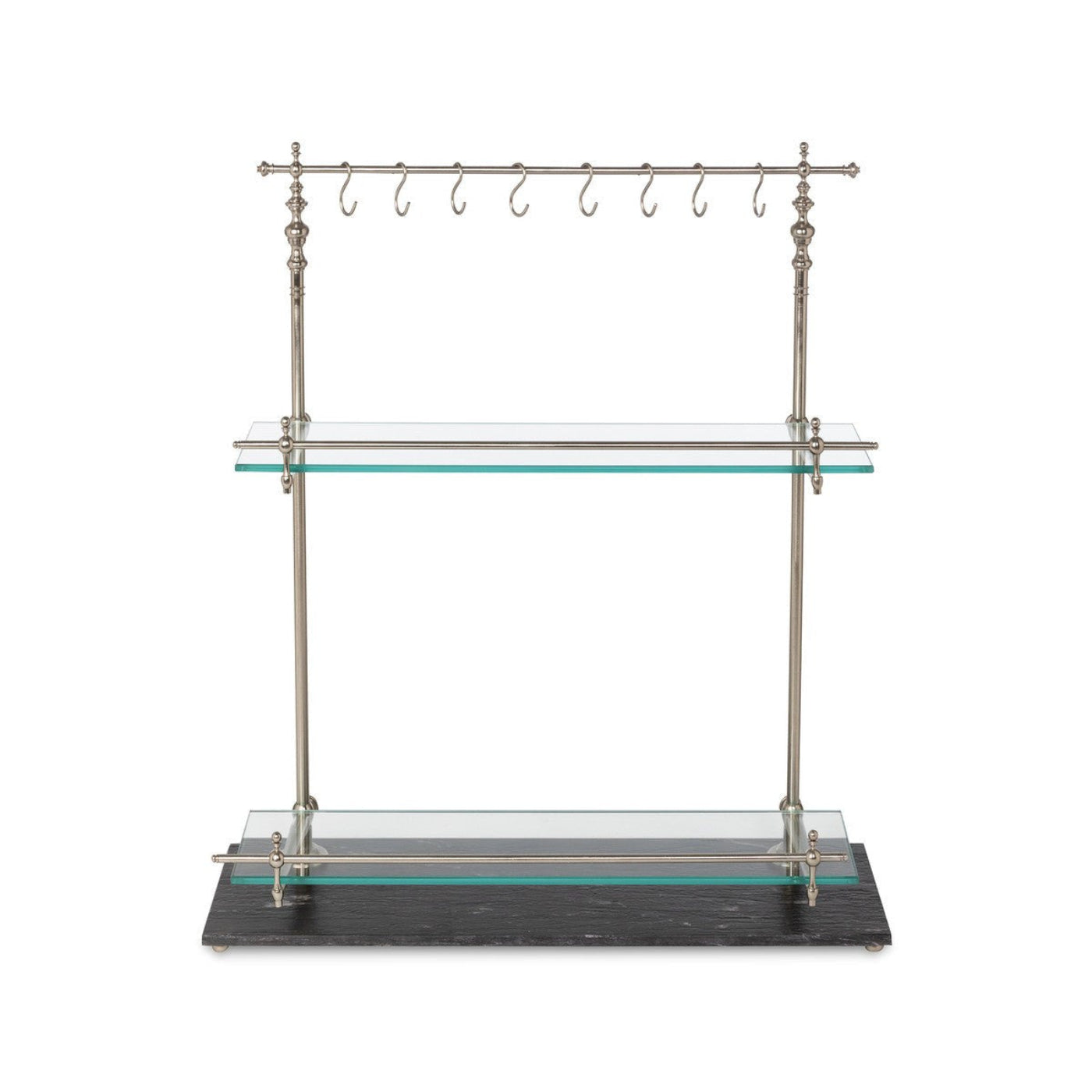 Park Hill Collection Park Hill Pantry & Cafe Black Marble and Iron Bistro Rack - EAW20187
