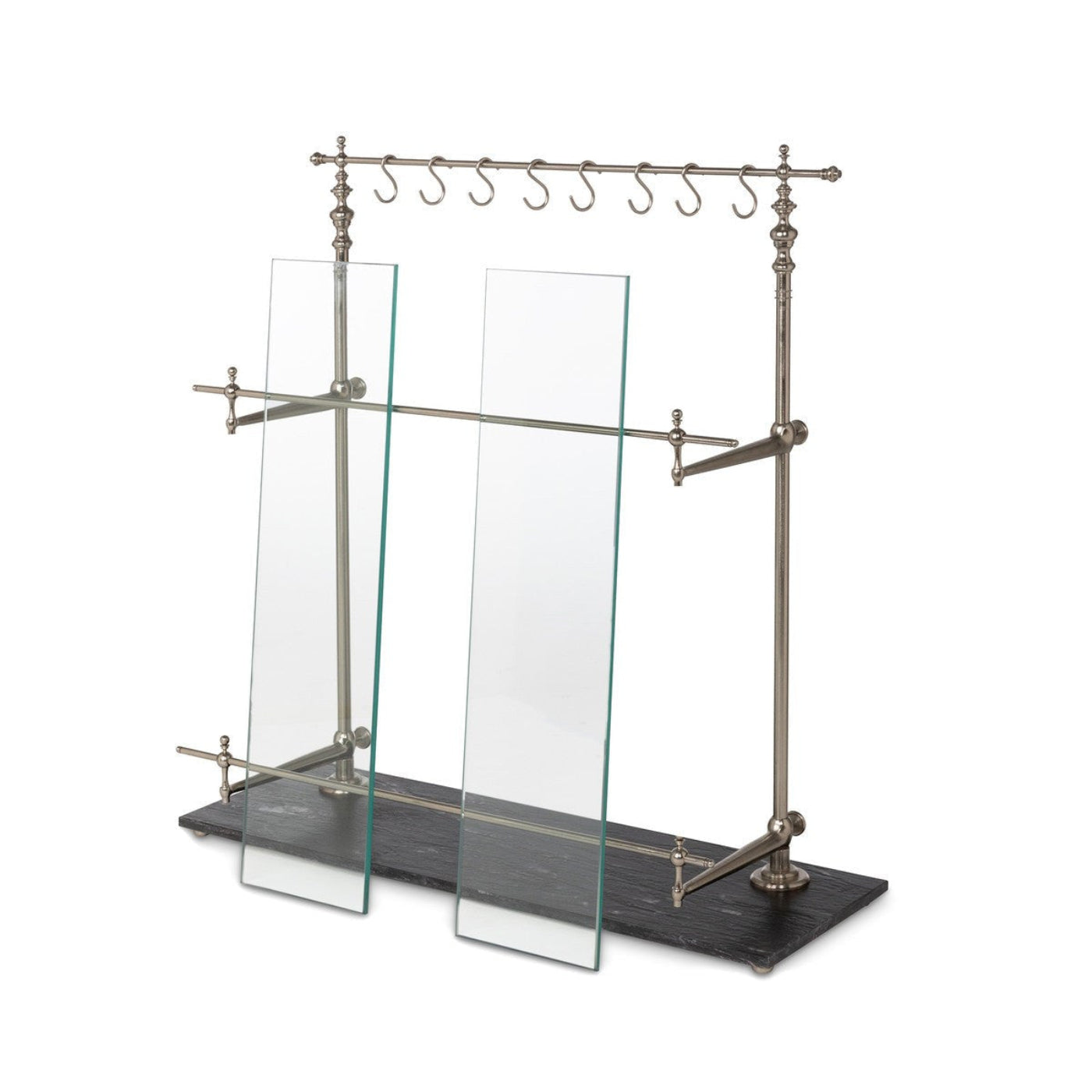 Park Hill Collection Park Hill Pantry & Cafe Black Marble and Iron Bistro Rack - EAW20187