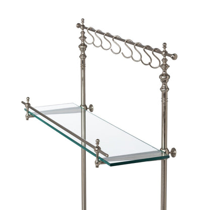 Park Hill Collection Park Hill Pantry & Cafe Black Marble and Iron Bistro Rack - EAW20187