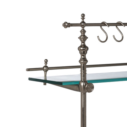 Park Hill Collection Park Hill Pantry & Cafe Black Marble and Iron Bistro Rack - EAW20187