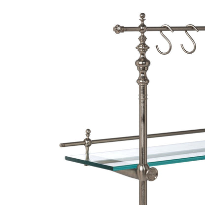Park Hill Collection Park Hill Pantry & Cafe Black Marble and Iron Bistro Rack - EAW20187