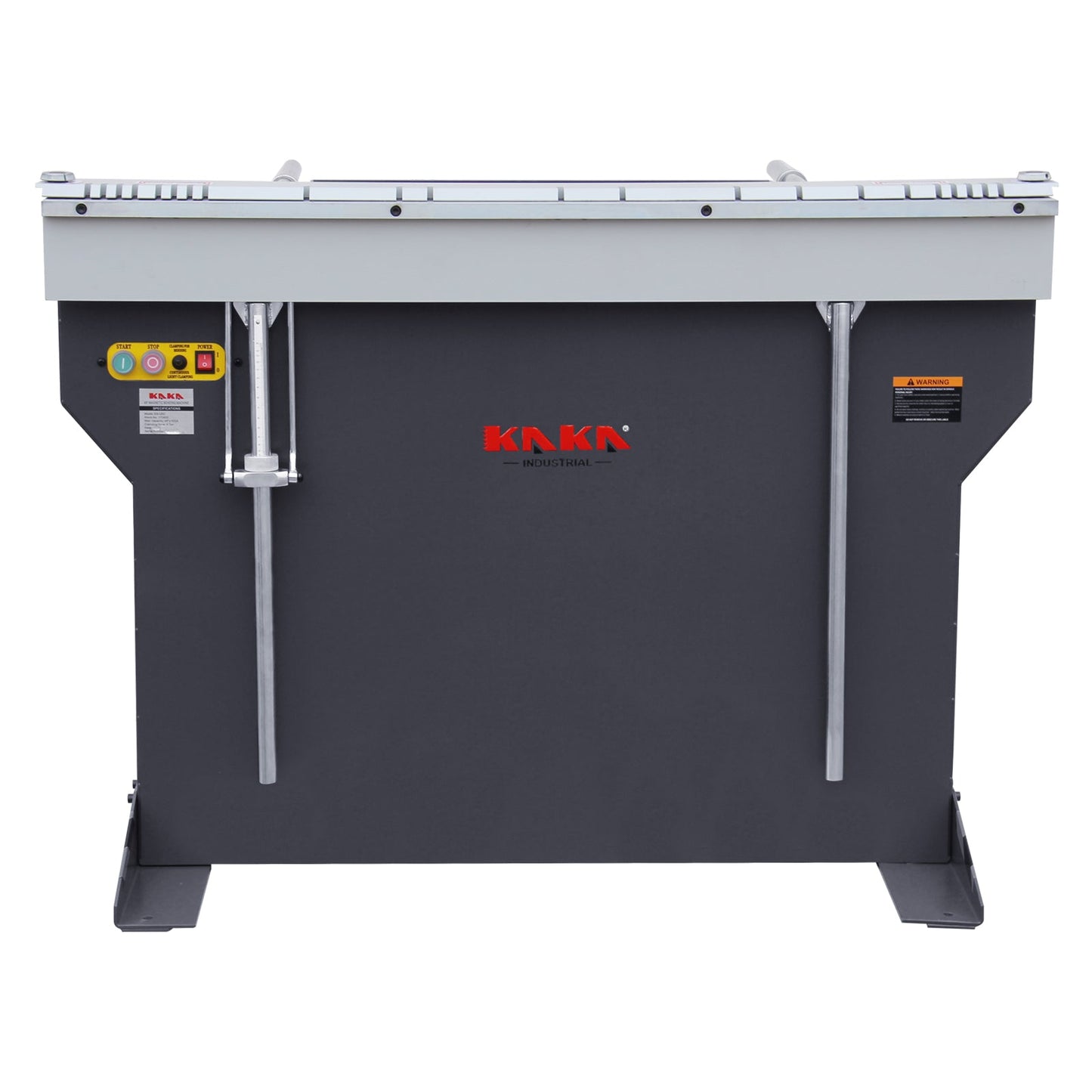 KAKA INDUSTRIAL Magnetic Pan and Box Brake, 48-Inch Electro Metal Brake Bender, 6-Ton 16-Gauge Box and Pan Brake, 220V Single Phase with Foot Pedal Control Siding Brake, Includes Clamp Bars EB-4816B - 173409