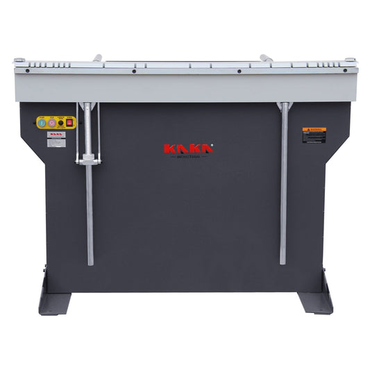 KAKA INDUSTRIAL Magnetic Pan and Box Brake, 48-Inch Electro Metal Brake Bender, 6-Ton 16-Gauge Box and Pan Brake, 220V Single Phase with Foot Pedal Control Siding Brake, Includes Clamp Bars EB-4816B - 173409