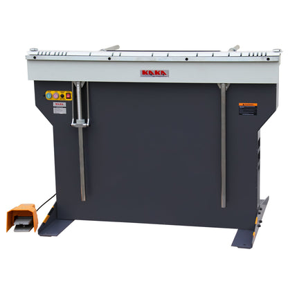 KAKA INDUSTRIAL Magnetic Pan and Box Brake, 48-Inch Electro Metal Brake Bender, 6-Ton 16-Gauge Box and Pan Brake, 220V Single Phase with Foot Pedal Control Siding Brake, Includes Clamp Bars EB-4816B - 173409