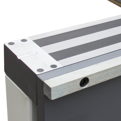 KAKA INDUSTRIAL Magnetic Pan and Box Brake, 48-Inch Electro Metal Brake Bender, 6-Ton 16-Gauge Box and Pan Brake, 220V Single Phase with Foot Pedal Control Siding Brake, Includes Clamp Bars EB-4816B - 173409