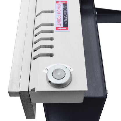 KAKA INDUSTRIAL Magnetic Pan and Box Brake, 48-Inch Electro Metal Brake Bender, 6-Ton 16-Gauge Box and Pan Brake, 220V Single Phase with Foot Pedal Control Siding Brake, Includes Clamp Bars EB-4816B - 173409