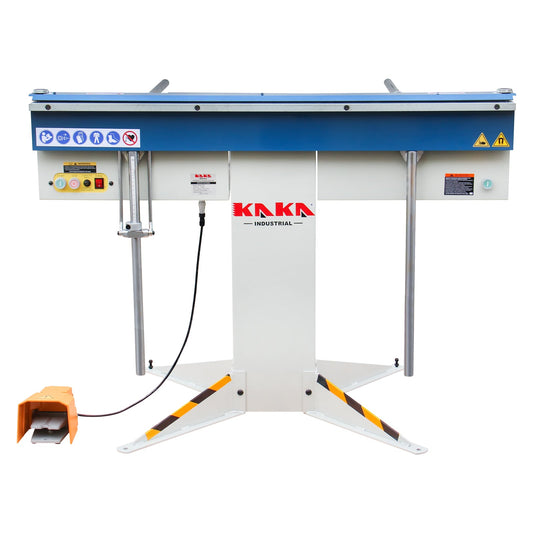 KAKA INDUSTRIAL Magnetic Pan and Box Brake, 48-Inch Electro Metal Brake Bender, 6-Ton 16-Gauge Box and Pan Brake, 220V Single Phase with Foot Pedal Control Siding Brake, Includes Clamp Bars EB-4816M - 173408V220