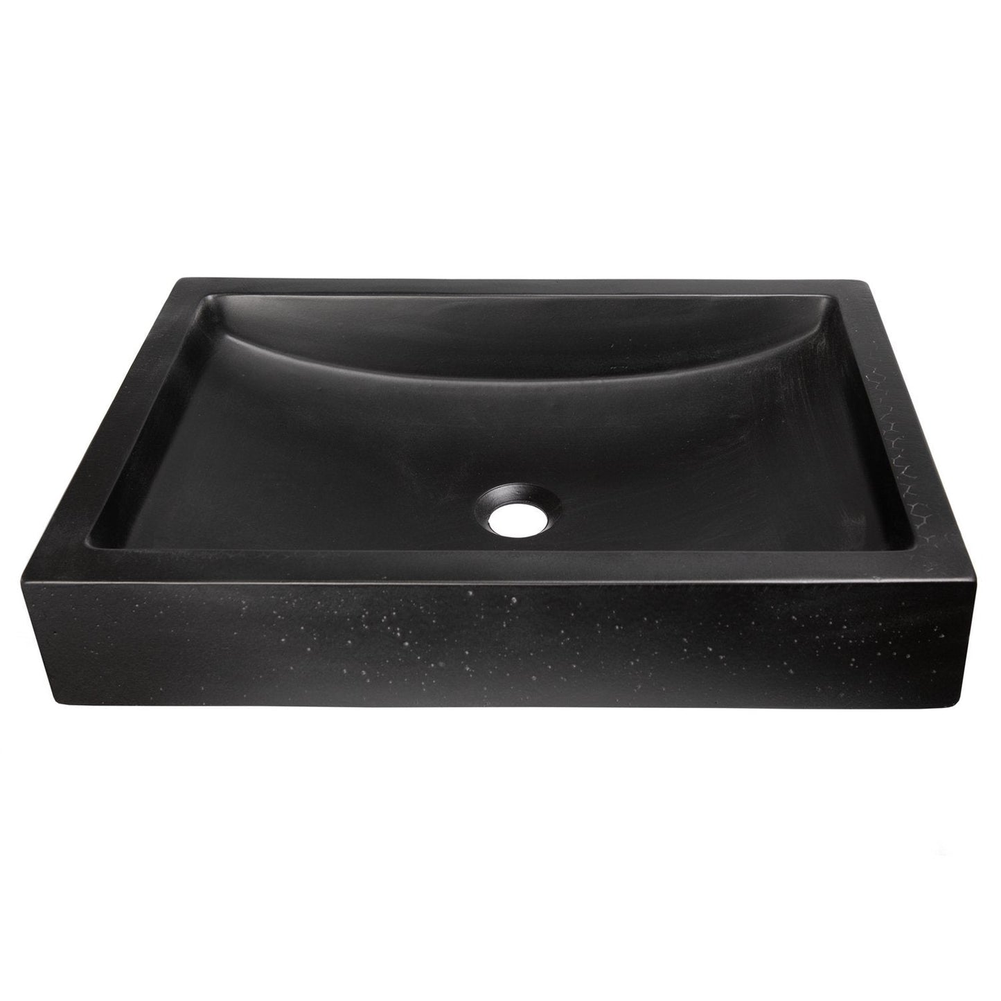 Eden Bath 22-in Shallow Wave Concrete Rectangular Vessel Sink - EB_N008CB