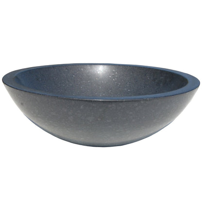 Eden Bath Black Honed Basalt Vessel Sink Bowl - EB_S002BA-H
