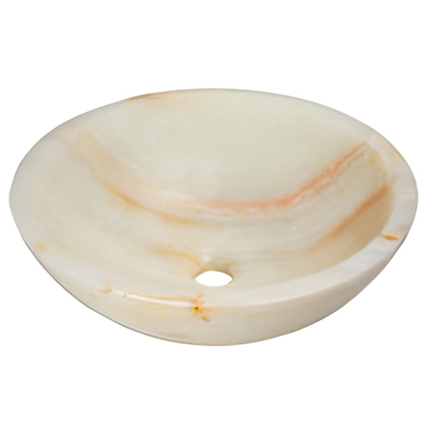 Eden Bath White Translucent Onyx Sink - EB_S002WO-P