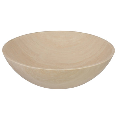 Eden Bath White Travertine Bowl Stone Sink - EB_S002WT-P
