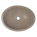 Eden Bath Stone Canoe Sink in Honed Molly Grey Marble - EB_S005MG-H