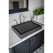 Eden Bath Rectangular Infinity Pool Sink - Honed Lava Stone - EB_S006LS-H