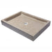 Eden Bath Rectangular Infinity Pool Sink in Polished Penny Grey Marble - EB_S006PG-P