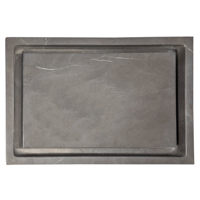 Eden Bath Rectangular Infinity Pool Sink in Honed Pietra Grey Marble - EB_S006PI-H