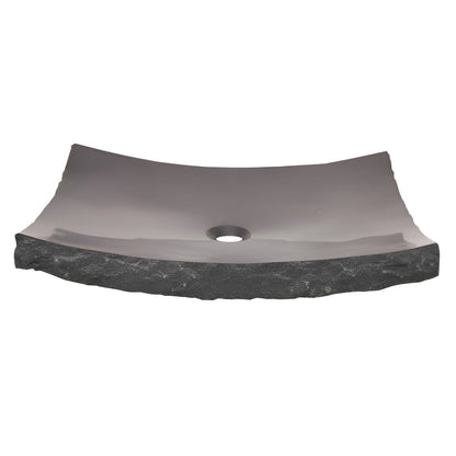 Eden Bath Large Black Granite Zen Sink - EB_S014BK-P